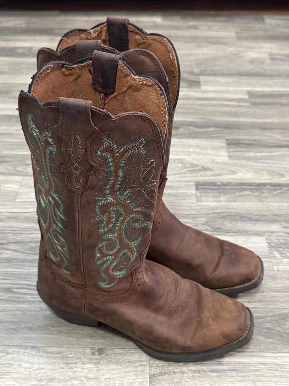 Justin Stampede western boots women’s sz 8B, as is